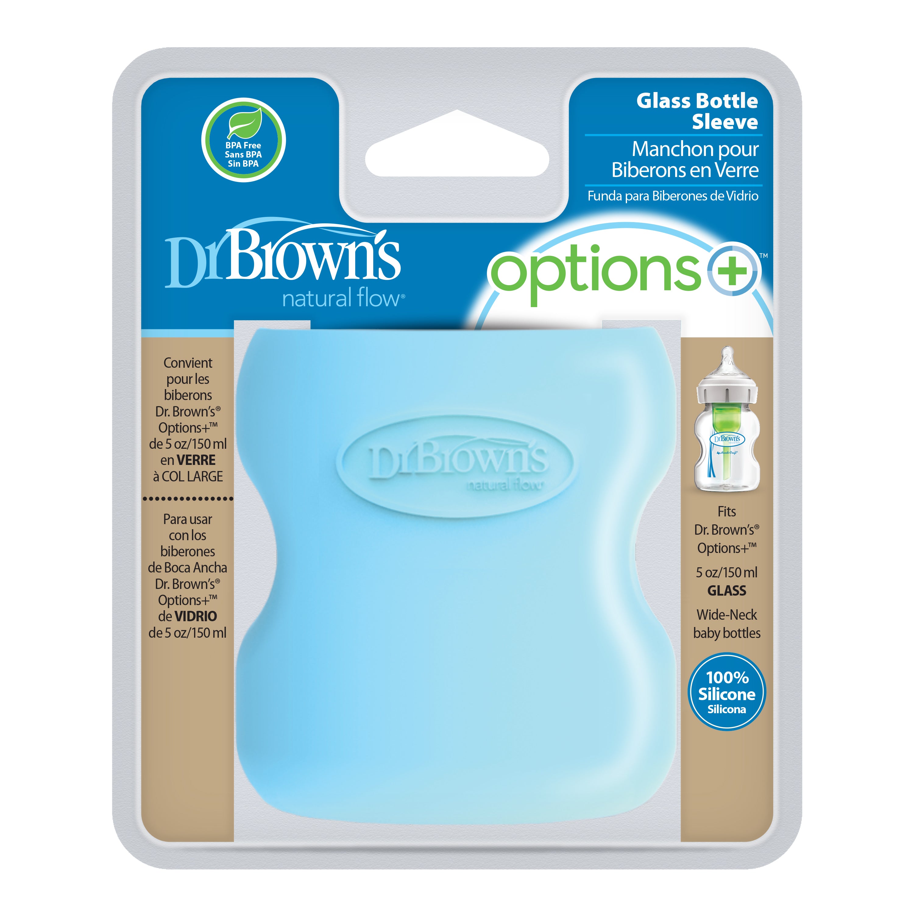 dr-brown-s-natural-flow-options-custodia-in-silicone-per-biberon-in-vetro-a-coll image 3