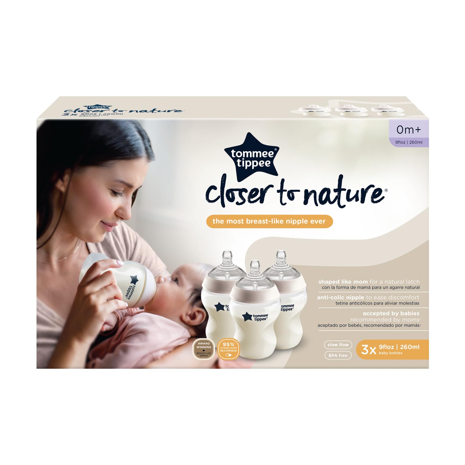 tommee-tippee-closer-to-nature-biberon-260ml-confezione-da-3 image 8