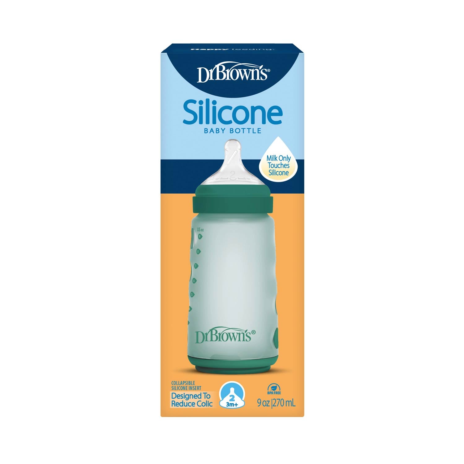 dr-brown-s-biberon-in-silicone-anti-colica image 2