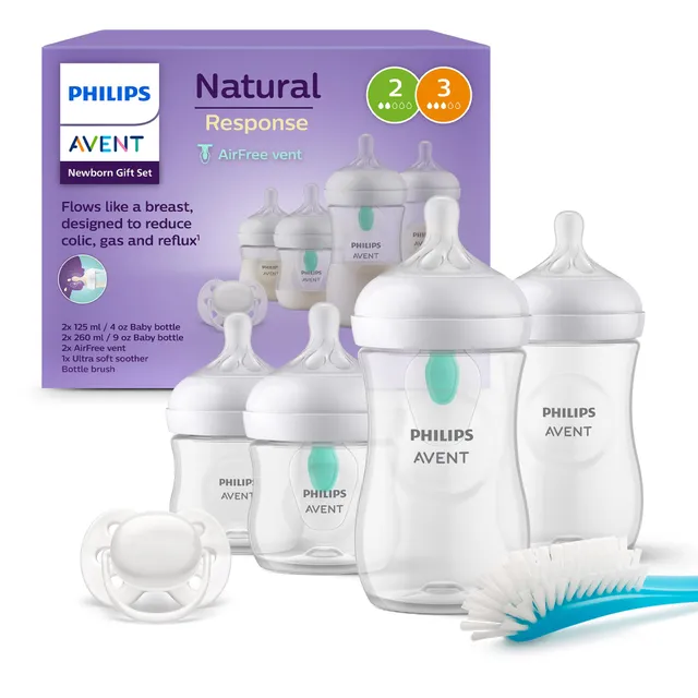 philips-avent-set-regalo-natural-response-4-biberon-1-ciuccio-scovolino image 1