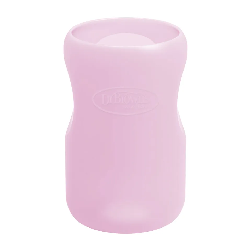 dr-brown-s-natural-flow-options-custodie-in-silicone-per-biberon-in-vetro-a-coll image 1