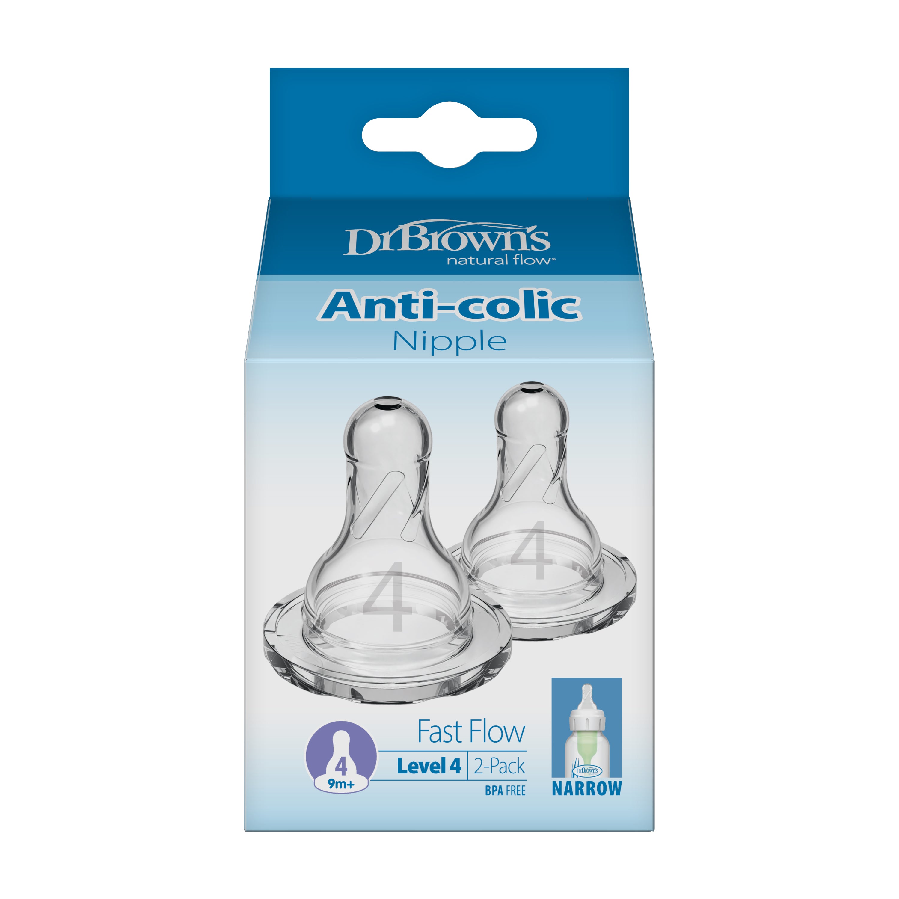 dr-brown-s-tettarella-silicone-narrow-livello-4-2-pezzi image 3