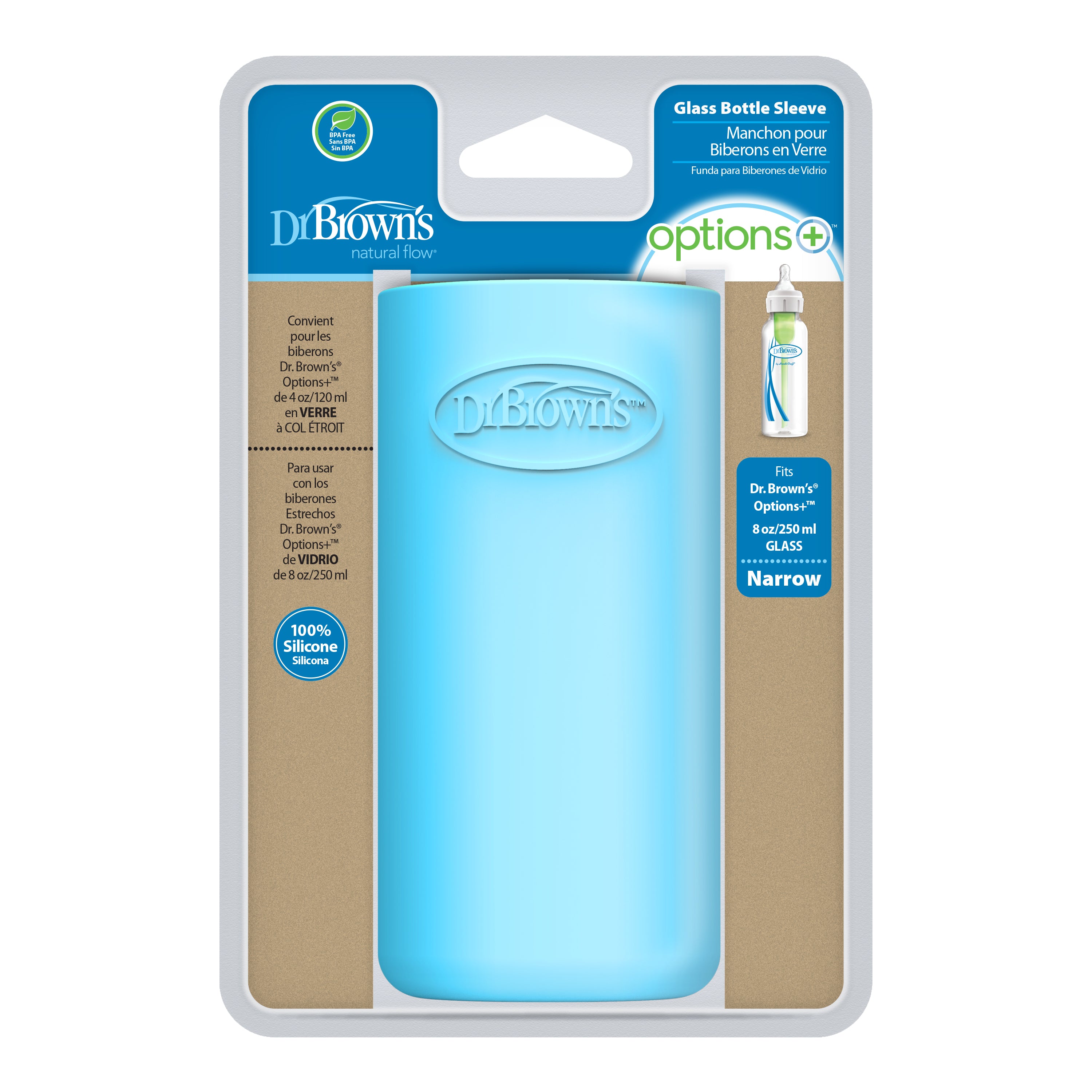 dr-brown-s-options-sleeve-silicone-per-biberon-vetro-narrow image 2