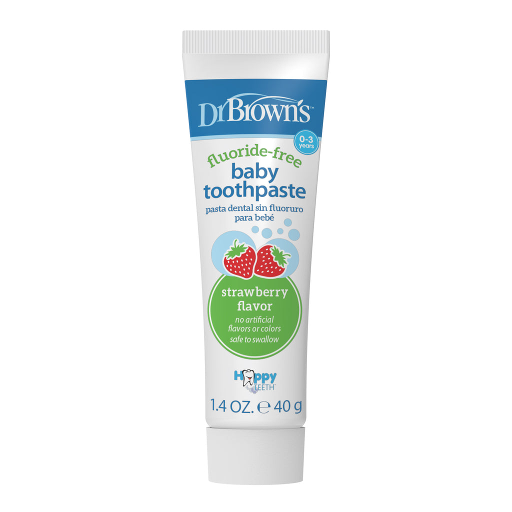 dr-brown-s-dentifricio-baby-senza-fluoro-alla-fragola-40-g-0-3-anni image 1