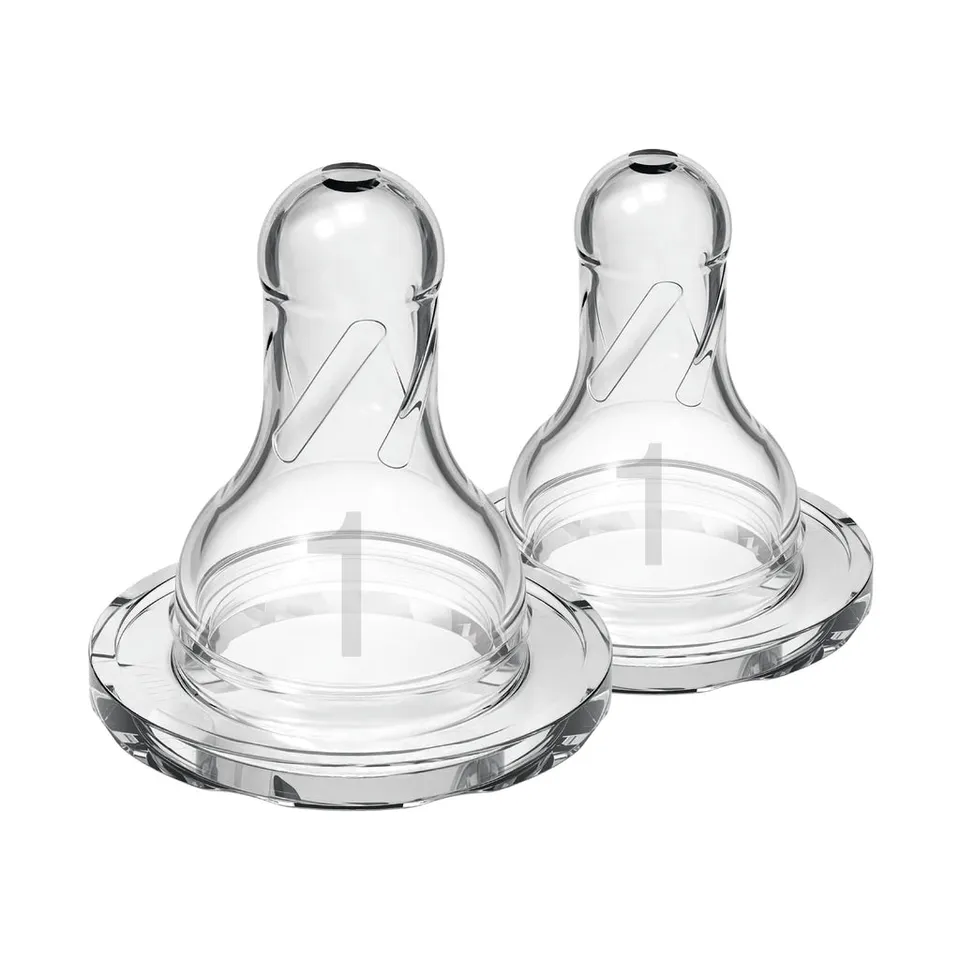 dr-brown-s-natural-flow-tettarella-silicone-livello-1-da-0m-2pz image 1