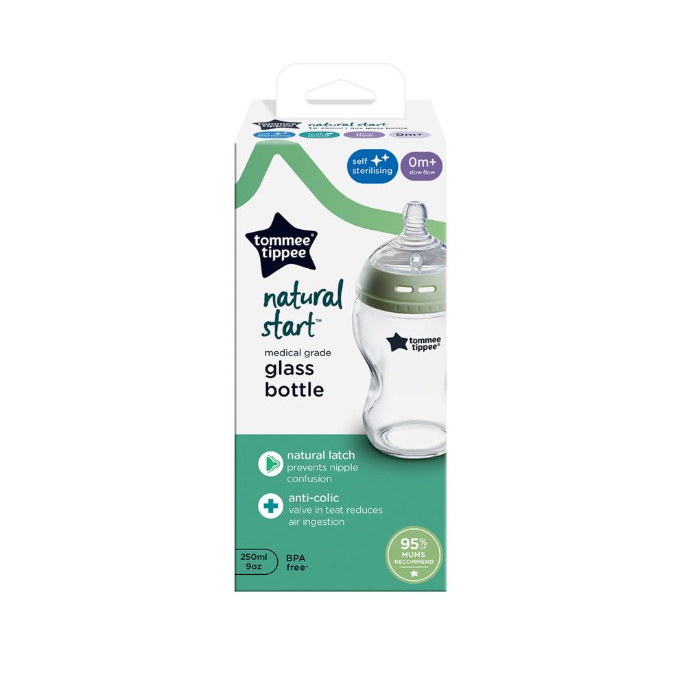 tommee-tippee-natural-start-biberon-vetro-anticolica-250ml image 2