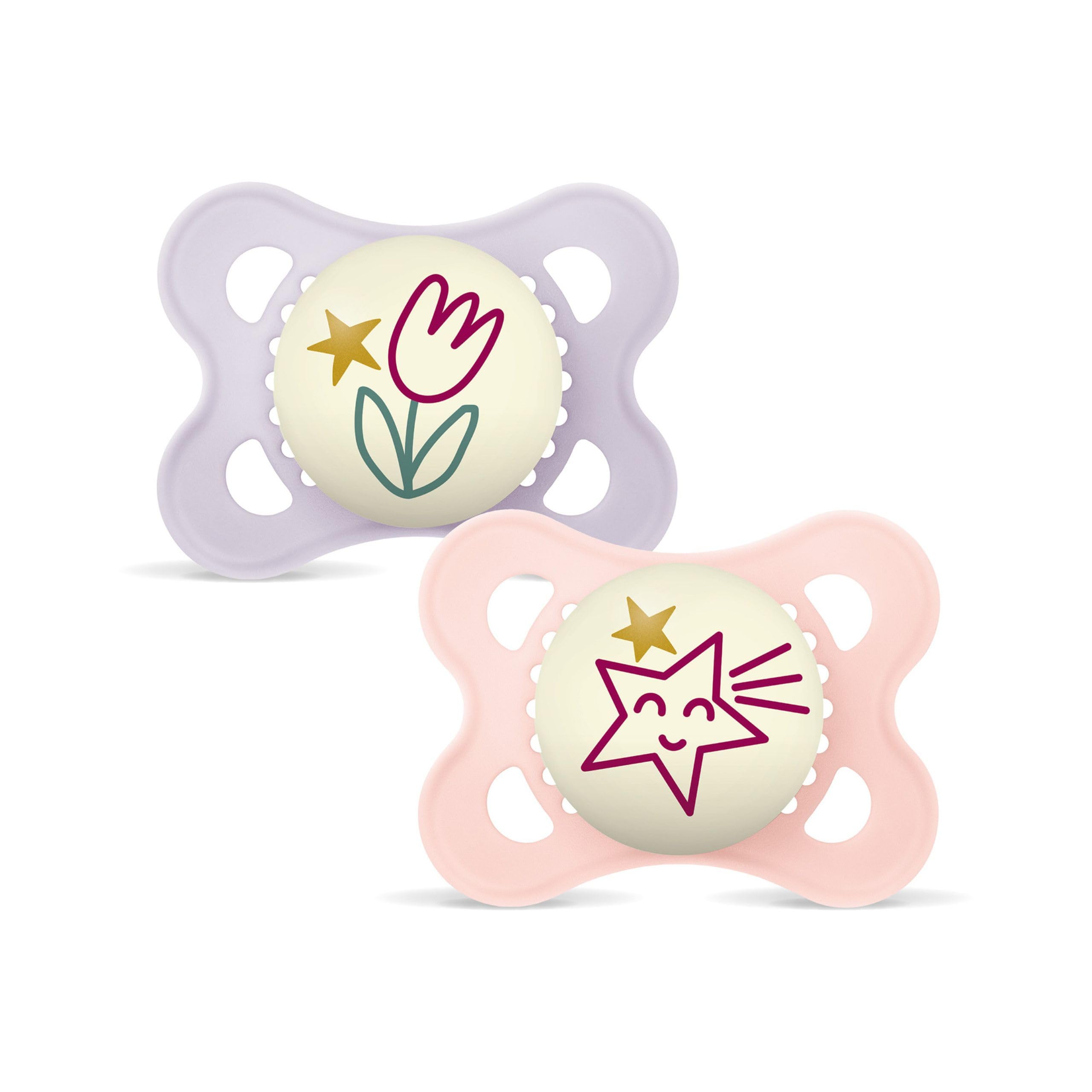 mam-original-succhietto-2-6-mesi-set-2-pz-rosa-lilla-con-sterilizzatore image 7