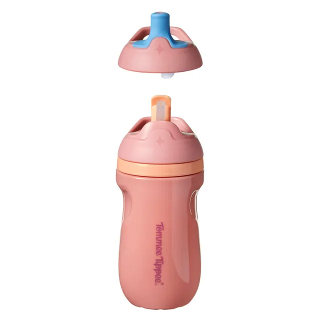tommee-tippee-insulated-sporty-rosa-tazza-cannuccia-e-beccuccio-12m image 1