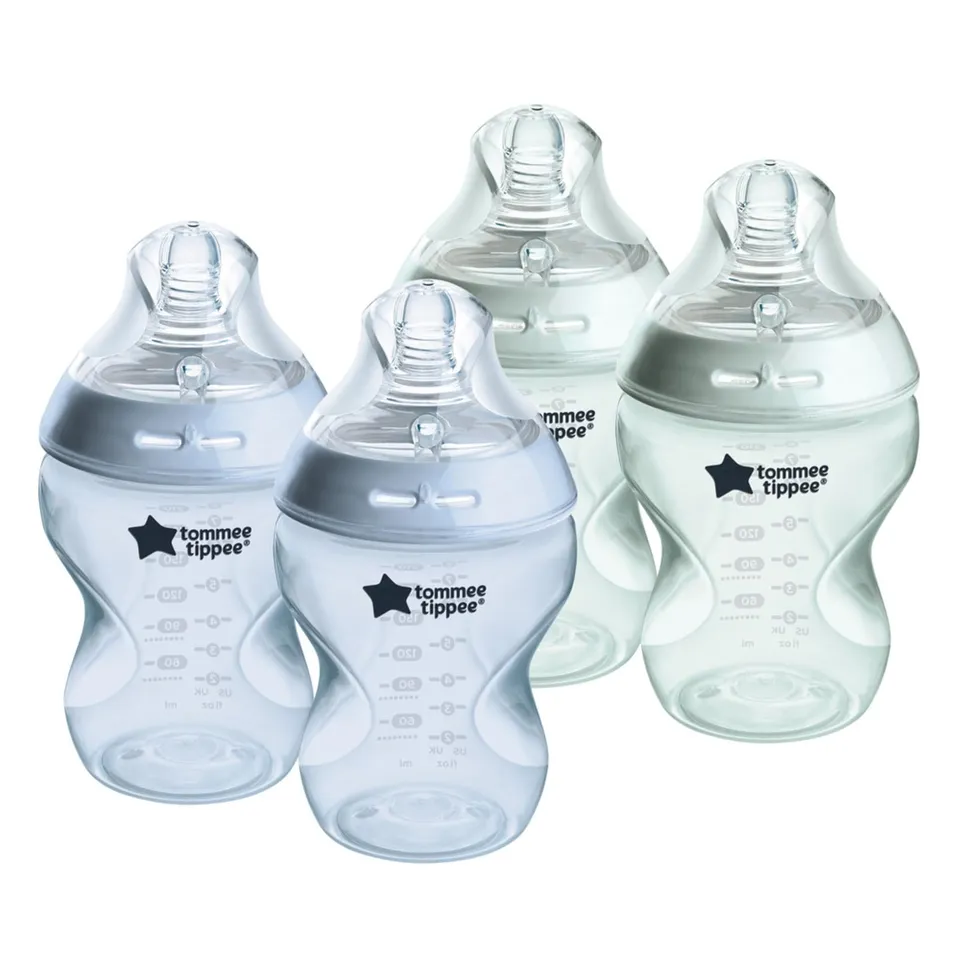 tommee-tippee-closer-to-nature-biberon-260-ml-blu-verde-4-pz image 1