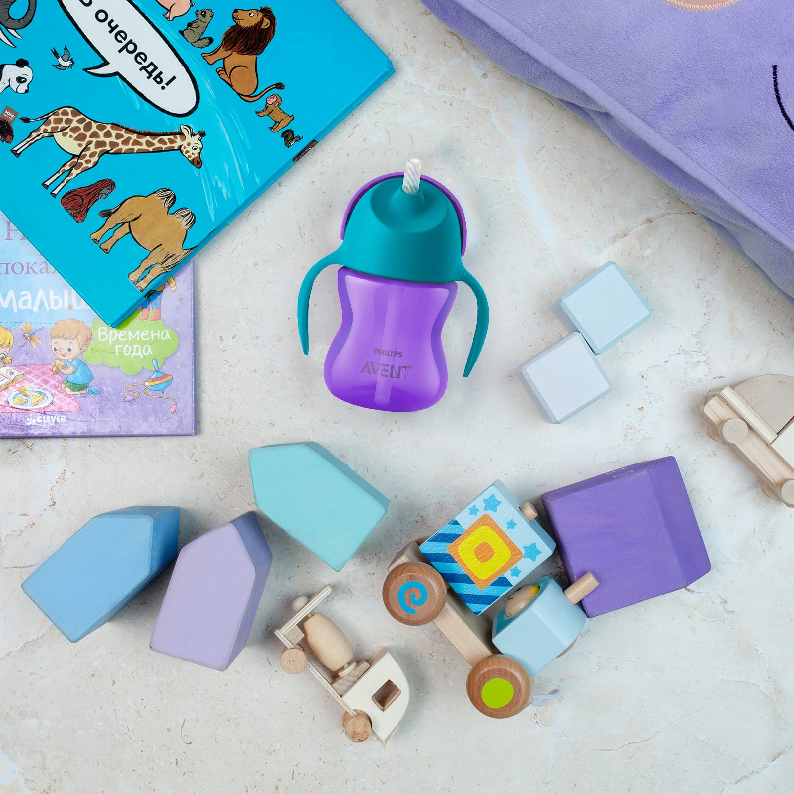 philips-avent-tazza-sippy-con-cannuccia-200-ml-viola-blu-scf796-02-senza-bpa image 6