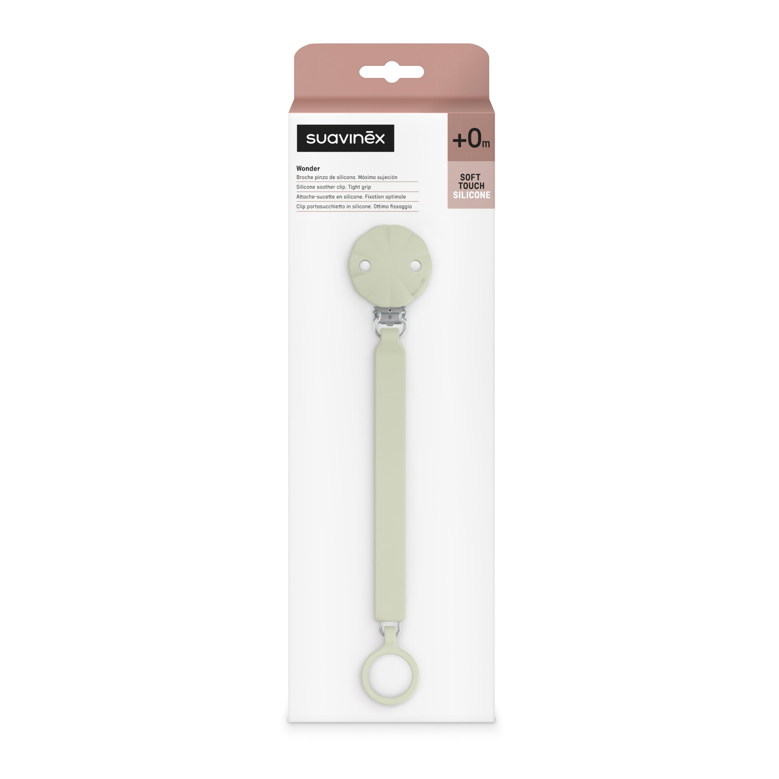 suavinex-wonder-clip-verde-acqua-almost-aqua-in-silicone-per-succhietto image 2