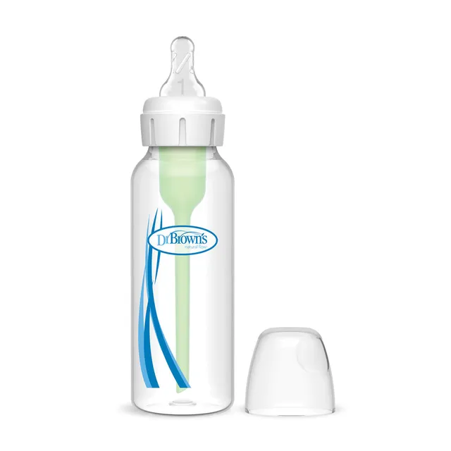 dr-brown-s-natural-flow-anti-colic-options-biberon-collo-stretto-1pz-con-tettare image 1