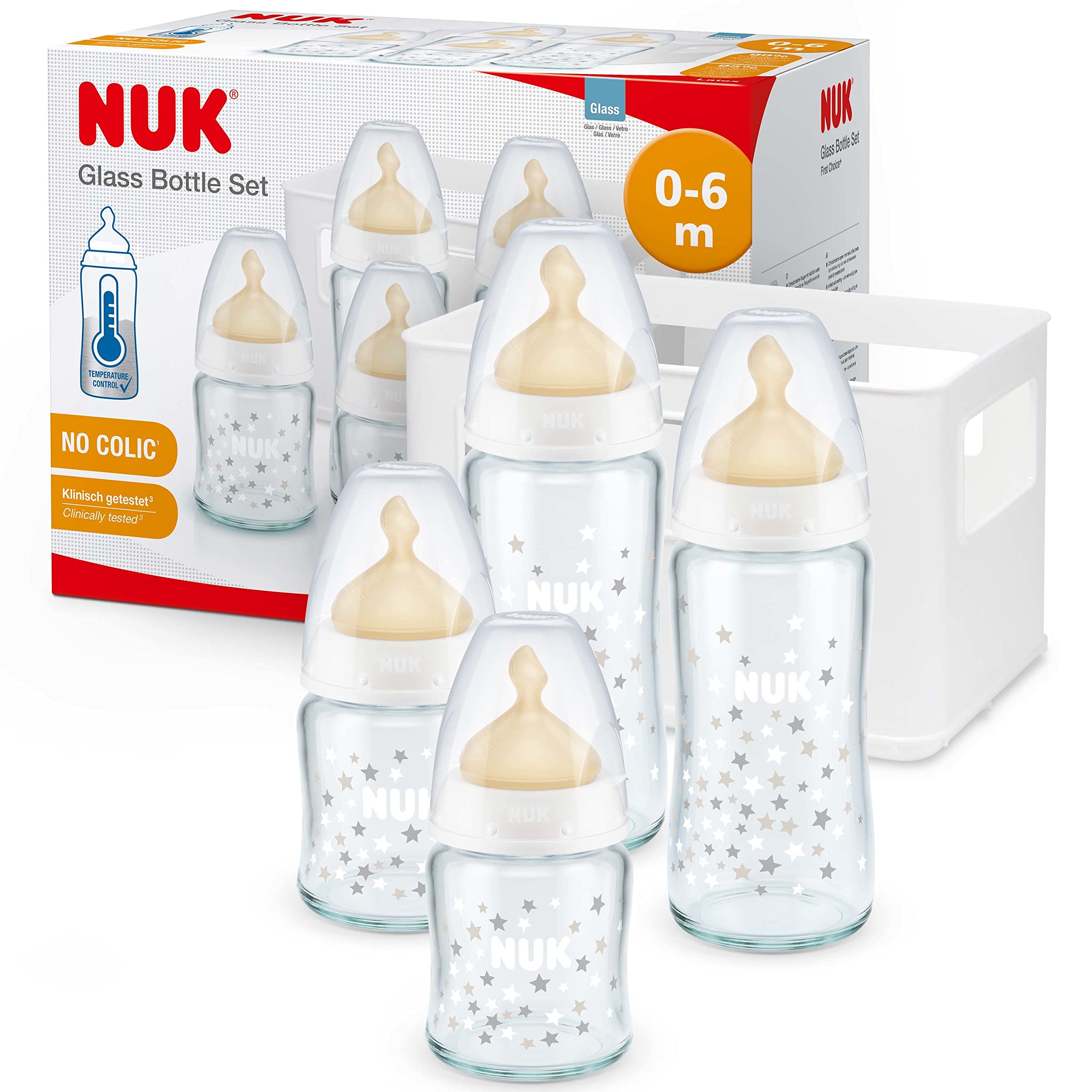 nuk-first-choice-starter-set-vetro-0-6m-5pz-tettarella-lattice image 1